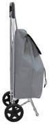 vidaXL Carucior de cumpărături Gri 35 x 28 x 92 cm Tafeta Oxford