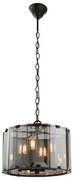 Endon 61281 - Candelabru suspendat pe lanț CLOONEY 4xE14/40W/230V negru/fumuriu