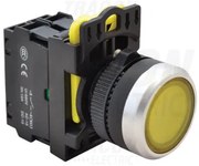 Buton simplu cu revenire cu led galben NYG3-LY Tracon