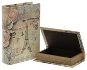 Set 2 cutii tip carte Romantic 15 cm x 22 cm