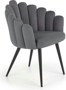 Scaun tapitat K410, gri inchis, 65x62x85 cm