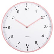 Karlsson 6011PI ceas de perete design roz,diametru 40 cm