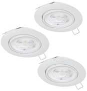 SET 3x corp de iluminat LED pentru baie Eglo 901759 FAVAZZINA 1xGU10/4W/230V IP44 alb