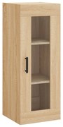 vidaXL Dulap montat pe perete, stejar sonoma, 34,5x34x90 cm
