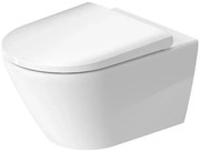 Set Vas WC suspendat cu capac soft close Duravit D-Neo Rimless 36x54 cm evacuare orizontala
