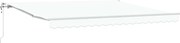 vidaXL Cort electric retractabil Alb 400 × 350 cm