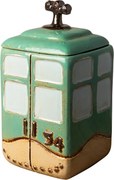 Cutie decorativa, din ceramica, verde, Box Cable