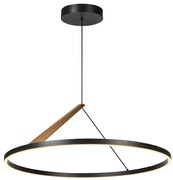 Lustra LED suspendata minimalista Renara negru auriu