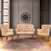 Set canapea 2 locuri cu 2 fotolii,Berta