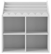 Biblioteca pentru copii BOOK NOOK SNOW 71x76 cm, alba