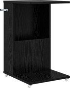 vidaXL Masă laterală Stejar Negru 40 x 35 x 60 cm Lemn compozit
