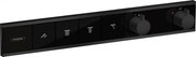 Baterie cada/dus cu termostat, Hansgrohe RainSelect, cu 4 functii, montaj incastrat, negru mat, 15382670