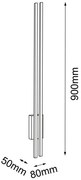 Aplică LED EBORA 2xLED/3,8W/230V Amplex 8243