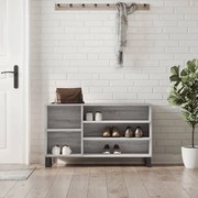 vidaXL Pantofar, gri sonoma, 102x36x60 cm, lemn prelucrat
