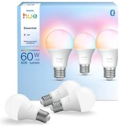 Set 3x bec LED dimabil Philips Hue WACA, E27, 8W, 230V, 2200–6500K