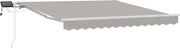 vidaXL Cortina Retractabilă Manual Gri deschis 300 x 250 cm