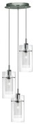 Lustra suspendata design modern Duo 3L crom 2300-3 SRT