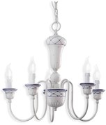 Candelabru clasic cu 5 brate realizat manual din ceramica SANREMO
