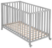 Pătuț pliabil gri cu roți 60x120 cm Fold up – Roba