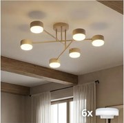 Brilagi - LED lustru aplicat MONO 6xGX53/13W/230V bej