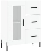 vidaXL Servantă, alb, 69,5x34x90 cm, lemn compozit