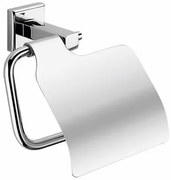 Suport pentru hârtie igienică GEDY 6925 Colorado cu capac, argintiu