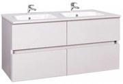 Unitate de toaletă cu 4 sertare Elois White 120