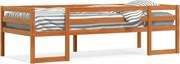 vidaXL Cadru de pat pentru copii maro ceruit 75x190 cm lemn masiv pin