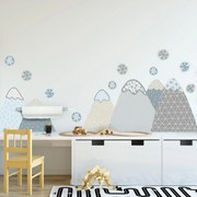 Autocolante de perete - munți înzăpeziți