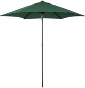 Outsunny Umbrelă de Grădină, Înclinabilă cu Orificiu de Ventilație și 6 Brațe, Ø196x204 cm, Verde | Aosom Romania