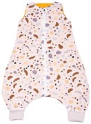 Sac de dormit cu picioare de vara din muselina 6-18 luni Kidizi Stone, 0.5 tog