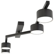 Plafonieră SKAN 4xGX53/12W/230V, neagră