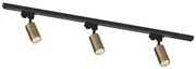 Zuma Line 3552 - Spot TUBE pentru șină, 3xGU10/35W/230V, negru/auriu