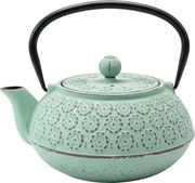 Ceainic din fontă cu infuzor KUMO, 1000 ml, verde deschis cu cupru