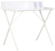 vidaXL Birou, alb, 80 x 50 x 84 cm