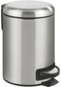 Wenko Coș de gunoi cu pedală Leman 3 l, inox, 3 l