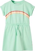 vidaXL Rochie pentru copii cu șnur, verde aprins, 140