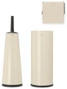 Set de accesorii pentru toaleta Brabantia ReNew 1006267, 3 piese, Rezistent la coroziune, Bej