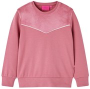 Bluzon pentru copii, petic din catifea, zmeuriu, 128