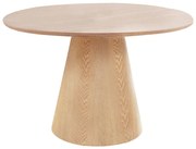 Masă de dining rotundă cu blat cu aspect de lemn de frasin ø 120 cm Bolton – House Nordic
