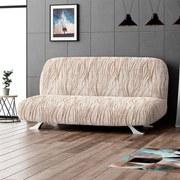Gaico Huse bielastice UNIVERSO NOU bej cu dungi 2fotoliu cu manere de lemn (l. 80 -140 cm)