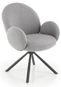 Scaun de dining KIVA, 1 buc., gri