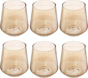 Pahare pentru bauturi reci OLGA, culoare sampanie, 6 bucati