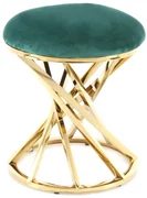 Puf/ Taburet tapitat Wesley verde