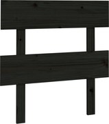 vidaXL Tăblie de pat, negru, 103,5x3x81 cm, lemn masiv de pin