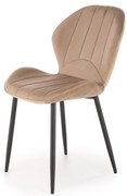 Scaun K538 velvet bej H85 cm