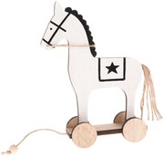 Decorațiune Cal din lemn, 14 x 20 cm