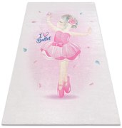 BAMBINO 42830 covor lavabil Balerina pentru copii anti-alunecare - roz