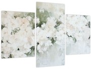 Tablou - Abstracție de Flori Albe (90x60 cm)