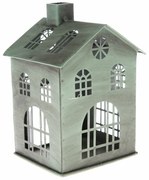 Suport de lumânări din metal Rustik House, 10,5 x15 x 10 cm